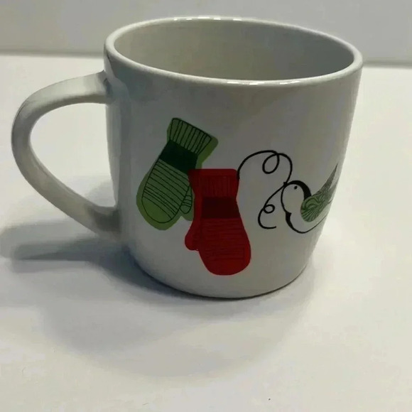 Starbucks 2011 Christmas Bird and Mitten mug 10fl oz - Picture 4 of 6